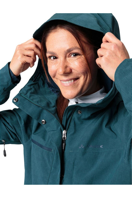 Vaude Regenjas Yaras Warm Rain Jacket dark green
