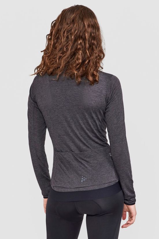 Craft T-Shirt Core Bike Essence Wool Ls Black-Melange