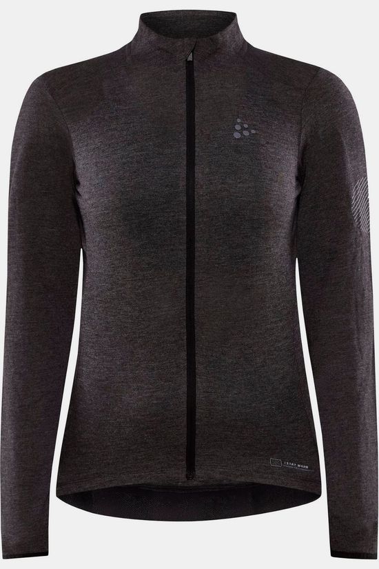 Craft T-Shirt Core Bike Essence Wool Ls Black-Melange