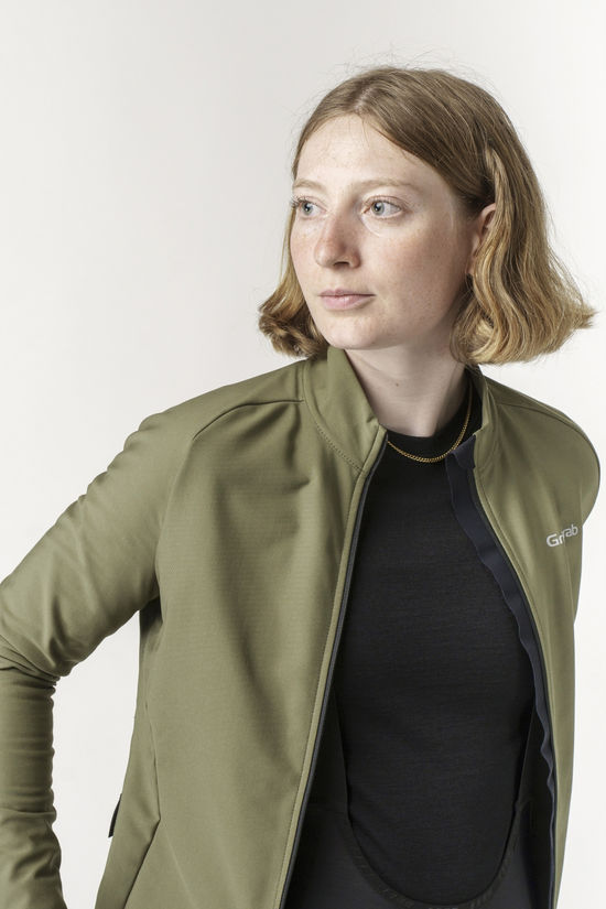 GripGrab T-Shirt W'S Pacr Thermal Long Sleeve Olive Green