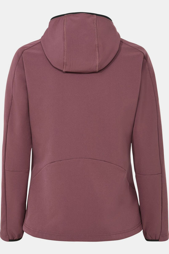 Vaude Softshell Wo Elope Stormfleece Hoody Ruby Dusk