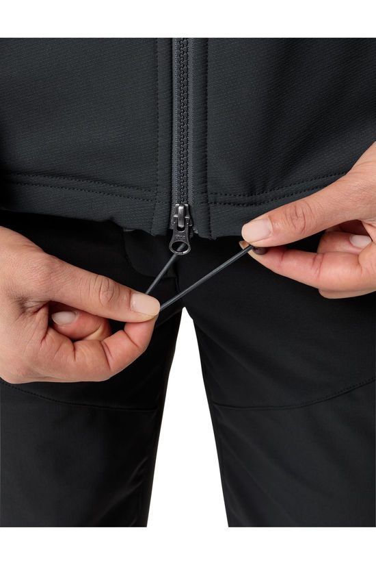 Vaude Softshell Wo Elope Stormfleece Hoody Phantom Black