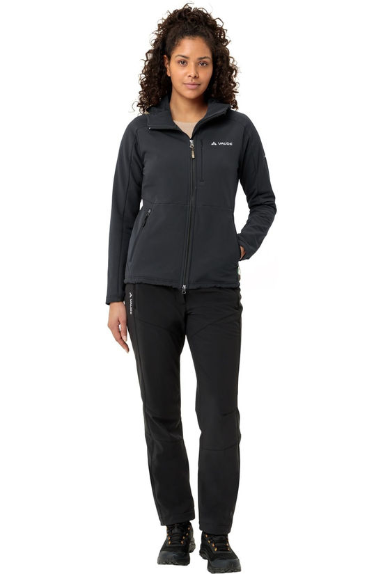 Vaude Softshell Wo Elope Stormfleece Hoody Phantom Black