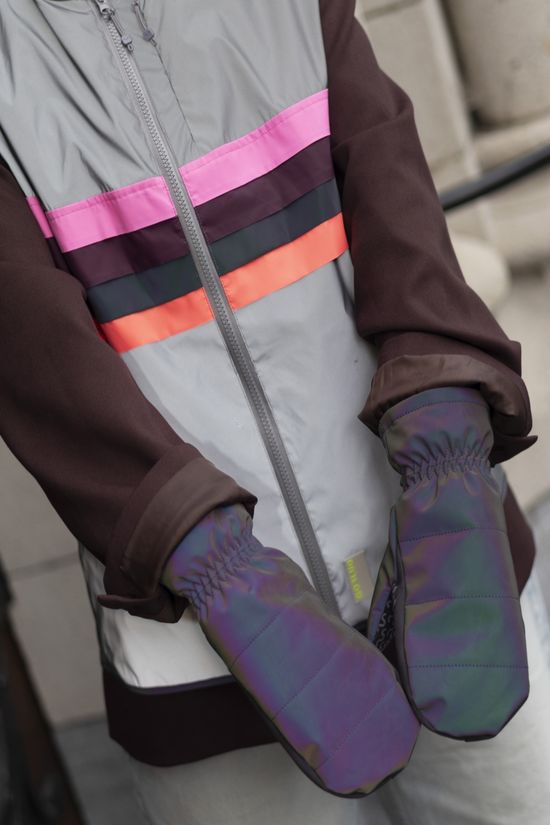 Gofluo Coupe-Vent Violet Iridescent Grey