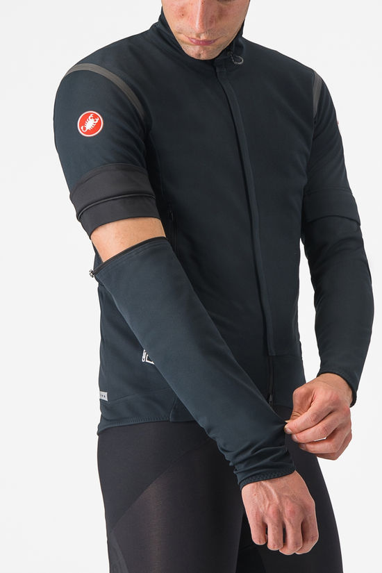 Castelli Veste Softshell Perfetto Ros 2 Convertible Light Black/Black Red