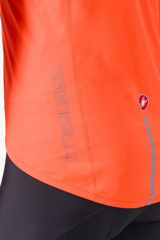 Castelli Regenjas Emergency 3 Rain Jacket Brilliant Orange