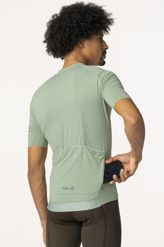 Agu T-Shirt Solid Jersey Sage Green