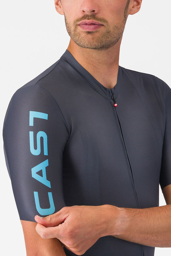Castelli T-Shirt Entrata Apex Twilight Blue/Neon Cobalt