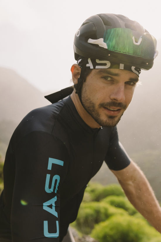 Castelli T-Shirt Entrata Apex Twilight Blue/Neon Cobalt