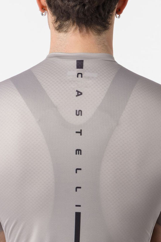 Castelli T-Shirt Drittone Logo Clay/Belgian Blue