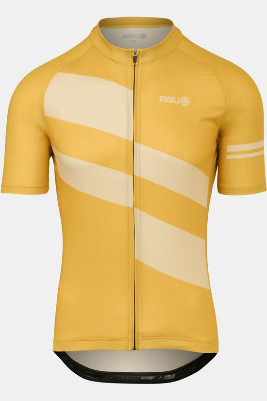 Agu T-Shirt Diagonal Stripes Jersey Ss Essential M Amber Haze