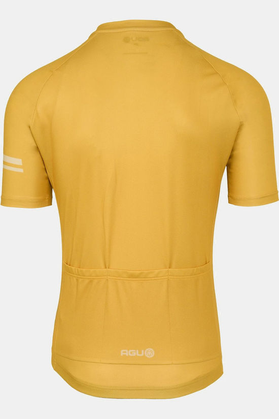 Agu T-Shirt Diagonal Stripes Jersey Ss Essential M Amber Haze