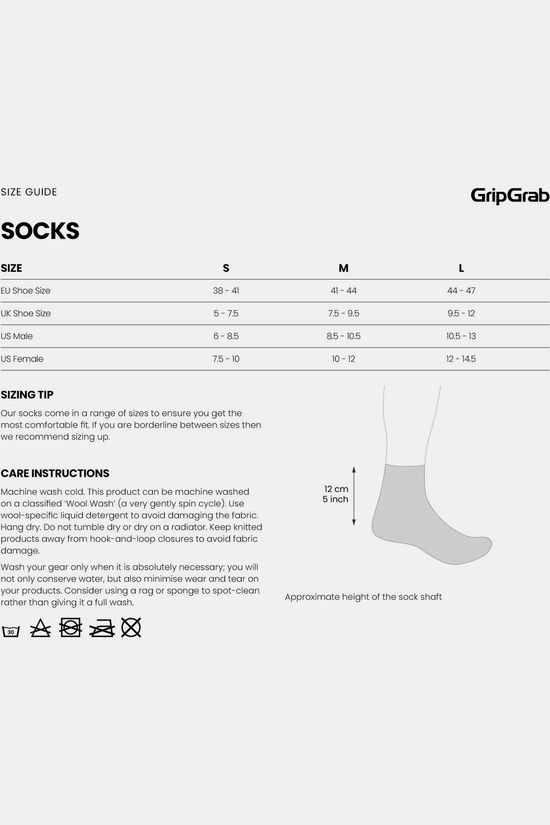 GripGrab Chaussettes Merino Regular Cut 3-Pack Black