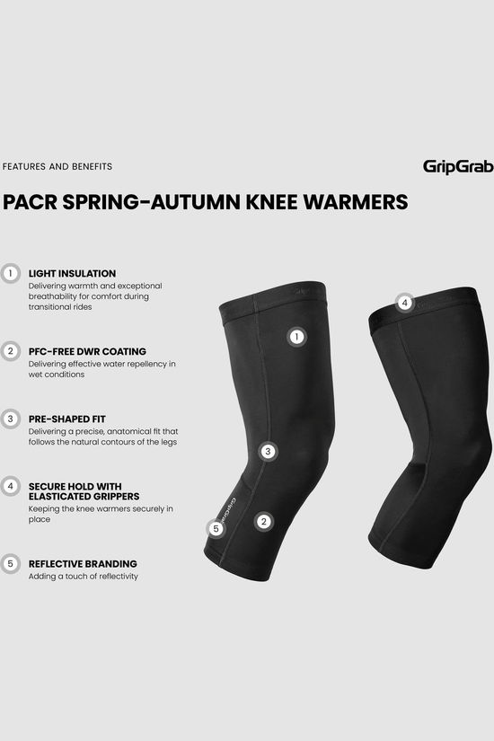 GripGrab Chauffe-Jambes Pacr Black