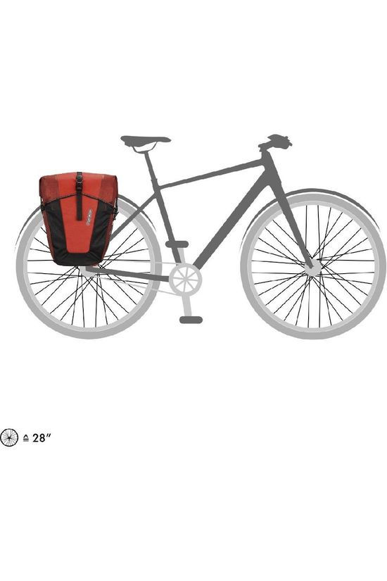 Ortlieb Sacoc ORTL Back-Roller Pro Plus Ql2.1 78 L Double Salsa/Dark-Chili