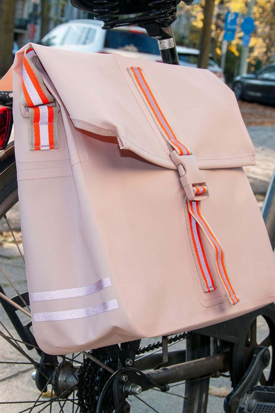 Gofluo Sacoche Vélo Arrière Robin 2.0 Light Pink/High Vis