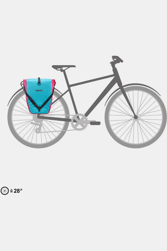 Ortlieb Fietstas Achter Back-Roller Cyber Ql2.1 20 L Blue/Cyber-Pink