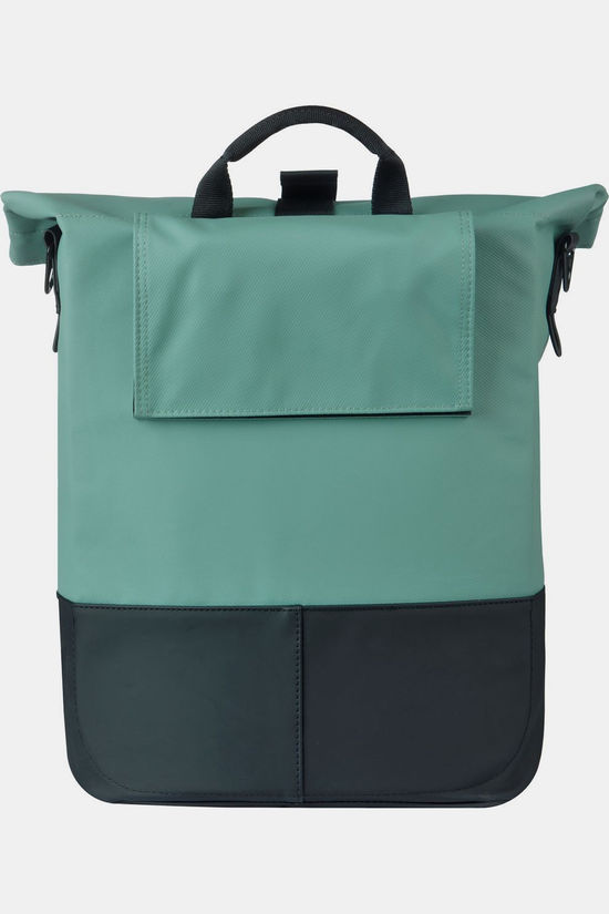 Basil Sacoche Vélo Arrière Cove Shopper Mik Hooks 14-16L Zilvergroen/Zwart