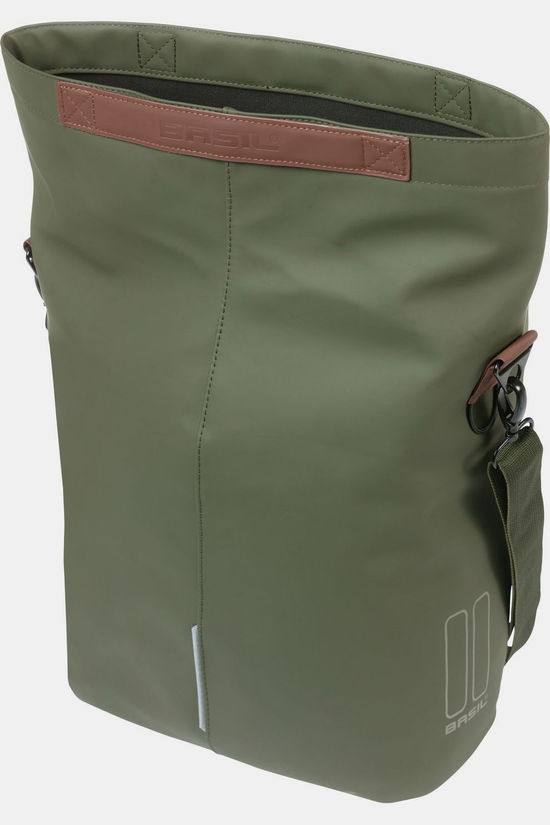 Basil Sacoche Vélo Arrière City Fietsshopper Mik Hooks 14-16L Mosgroen