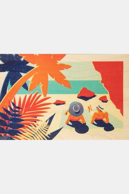 Woodhi Gadget Postcard Riviera Farniente Light Brown/Assorted / Mixed