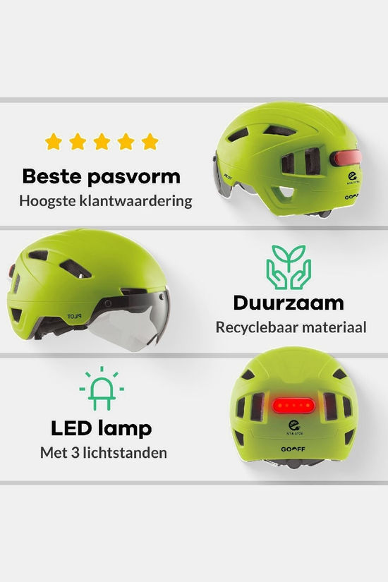Go-Off Casque Vélo Pilot Fluor