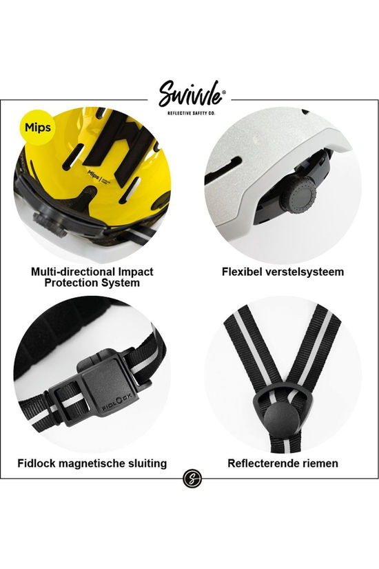 Swivvle Casque Vélo Model Sirius Ivory White