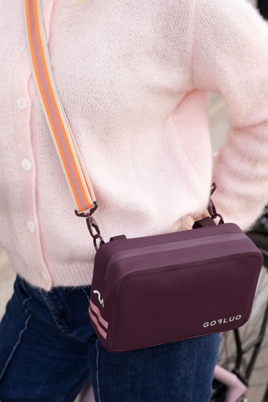 Gofluo Sacoche De Guidon Colette Burgundy