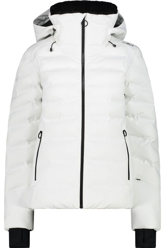 CMP Veste De Ski Woman Ski Jacket Fix Hood Bianco