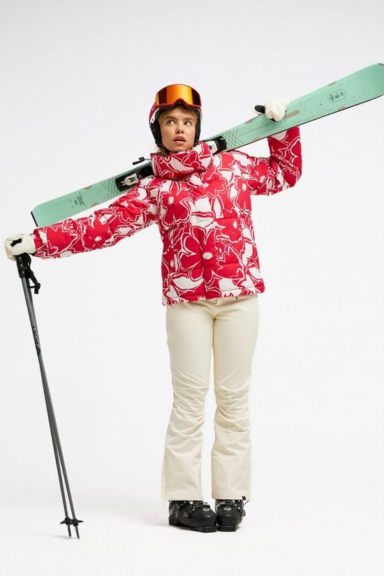 Roxy Veste De Ski Snow Winter Rebel Jk Barberry Floral Flurries