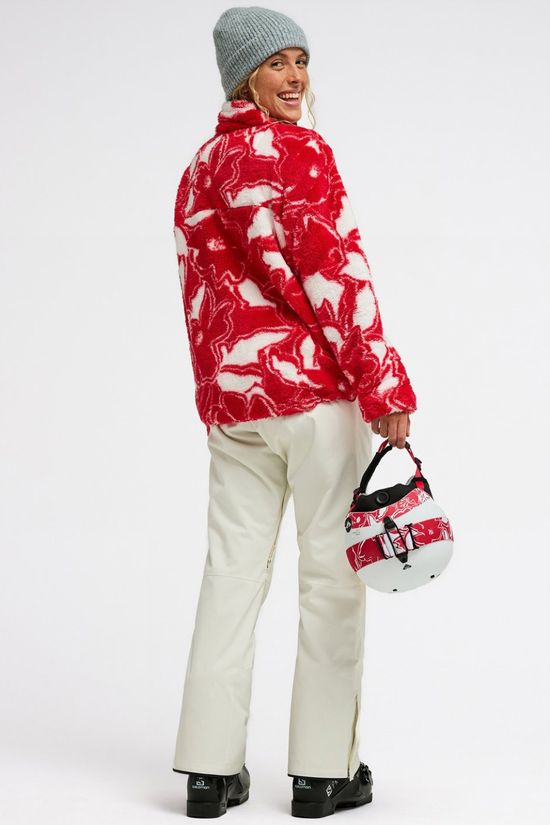 Roxy Polaire Alabama Full Zip Printed Barberry Floral Flurries