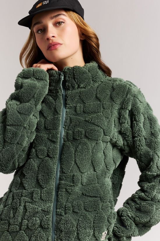 Protest Fleece Prtplizzy Full Zip Top Evergreen