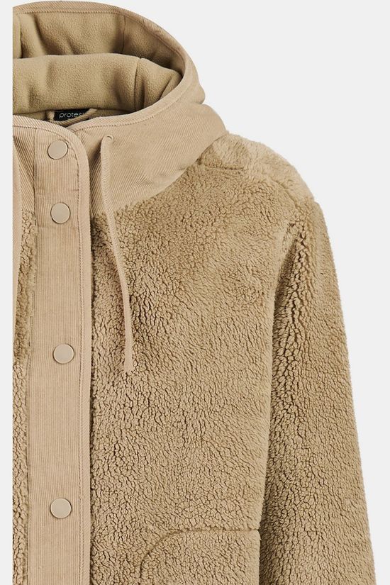 Protest Fleece Prtkatia Outdoor Long Jacket Bamboo Beige