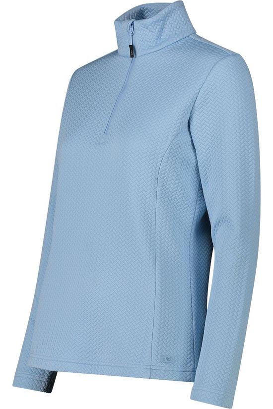 CMP Fleece Woman Ski Sweat Stretch Jacquard Skylight