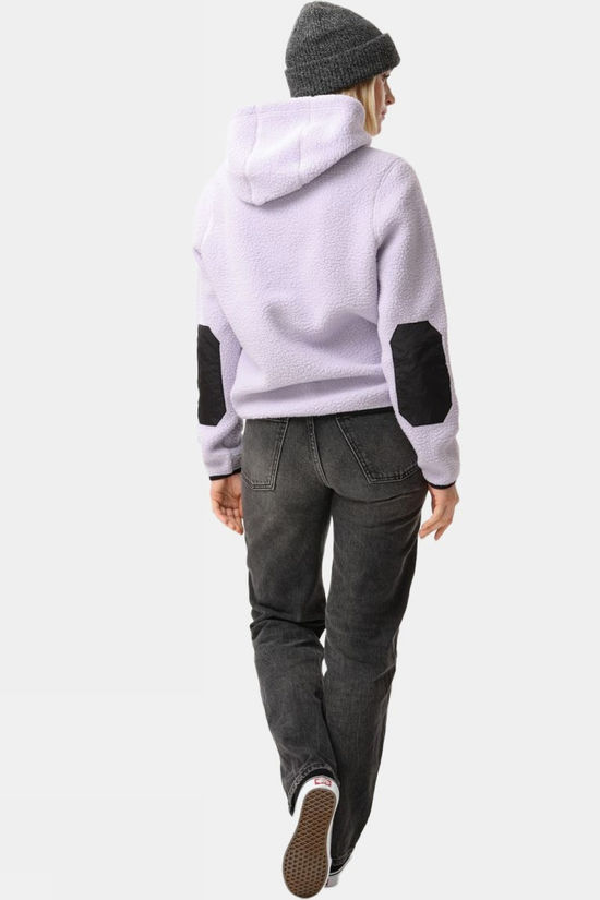 Colourwear Pull W Teddy Hood Lilac