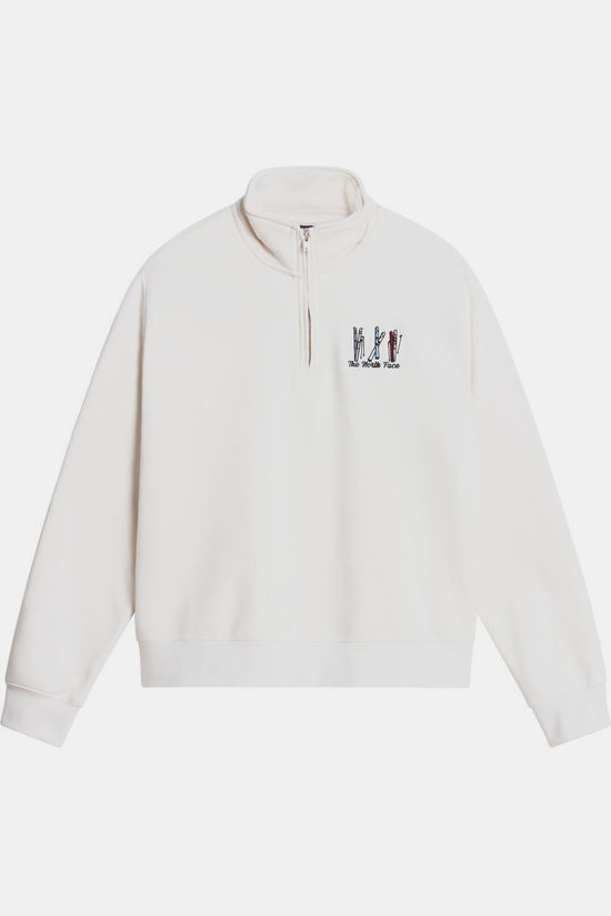 The North Face Pull W Ski Embro Relaxed 1/4 Zip - Graphic White Dune