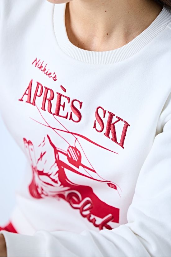 Nikkie Pull Apres Ski Club Sweater Star White