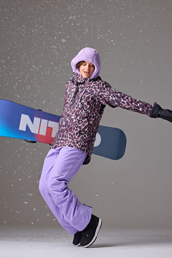 Colourwear Chapeau U So Fluffy Hood Purple