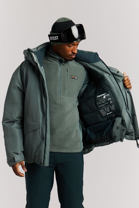 Protest Veste De Ski Prtboxer Snowjacket Evergreen