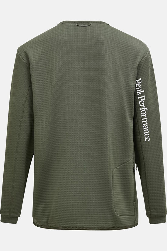 Peak Performance Polaire M Trail Polartec Crew Pine Needle