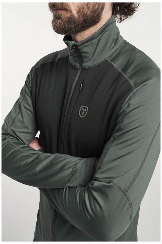 Tenson Fleece Txlite Full Zip Coal Green Shell