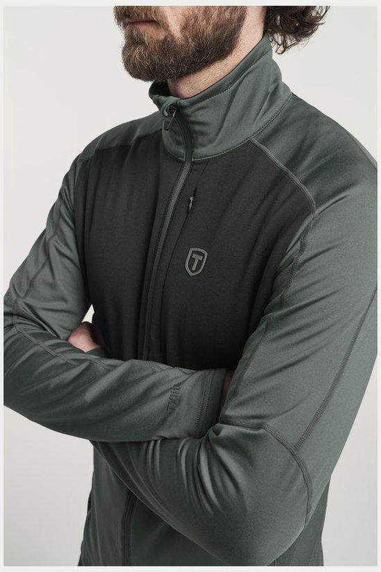 Tenson Fleece Txlite Full Zip Coal Green Shell