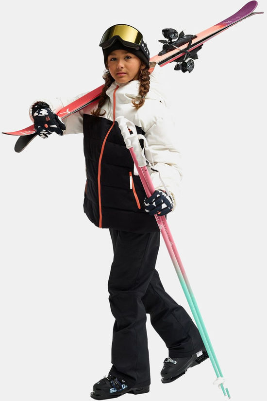 Roxy Veste De Ski Snowyhill Puffy Girl Jk Whisper White