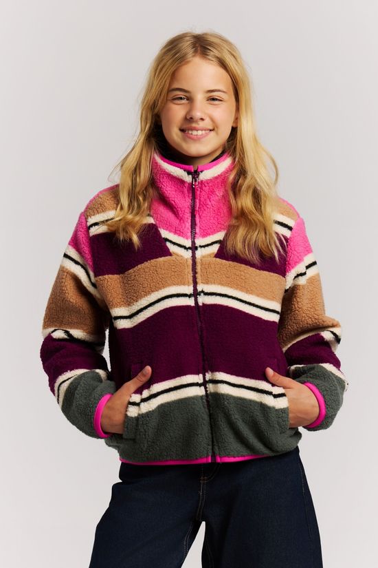 Protest Fleece Prtblond Jr Full Zip Top Evergreen