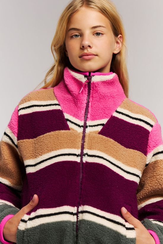 Protest Fleece Prtblond Jr Full Zip Top Evergreen