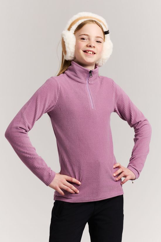 Protest Polaire Zora Jr 1/4 Zip Active Top Valerian Lilac