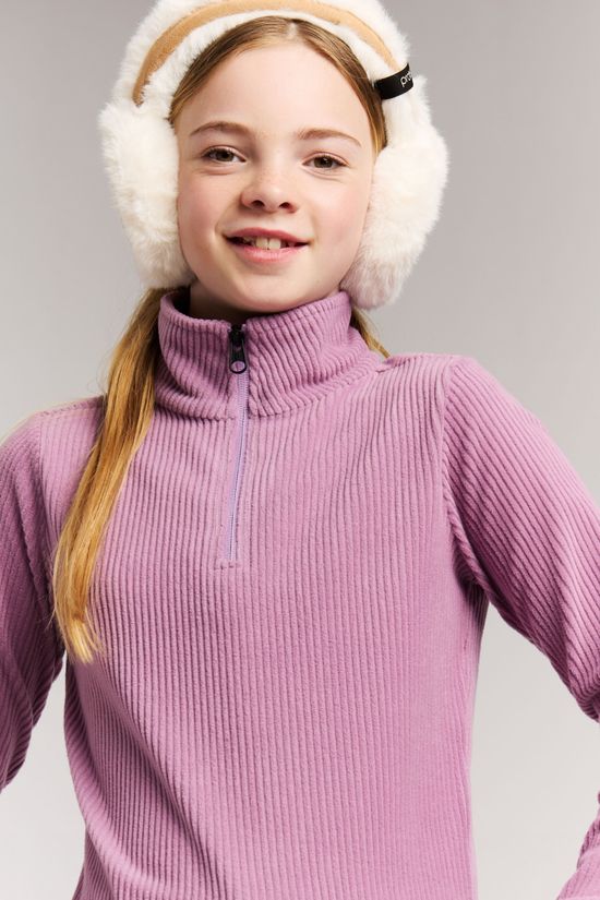 Protest Polaire Zora Jr 1/4 Zip Active Top Valerian Lilac