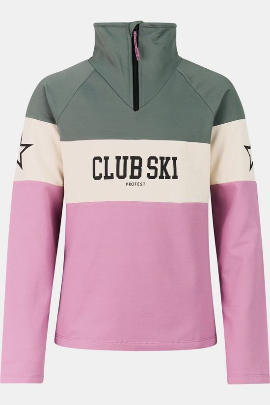 Protest Polaire Prtrobena Jr 1/4 Zip Active Top Evergreen
