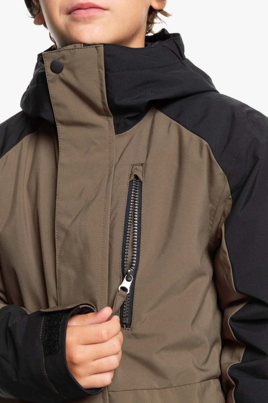 Quiksilver Veste De Ski Mission Block Youth Jacket Canteen