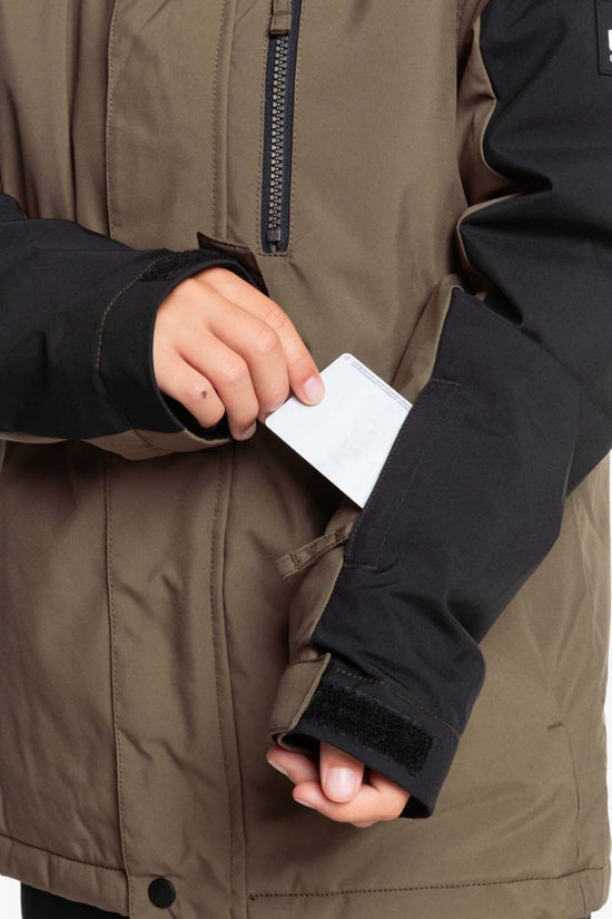 Quiksilver Veste De Ski Mission Block Youth Jacket Canteen