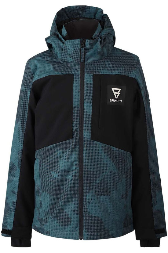 Brunotti Ski-Jas Aratiny-Gradient Boys Snow Jacket Gradient Grid Fuel Green